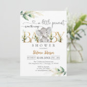 A Little Peanut Baby Shower Invitation Einladung (Stehend Vorderseite)