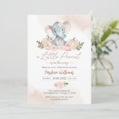 A Little Peanut Baby Shower Invitation Einladung (Stehend Vorderseite)