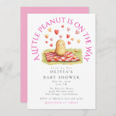 A Little Peanut is on the Way Baby Shower Einladung (Vorne/Hinten)