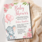 A Little Peanut is on the Way, Baby Shower Girl Einladung