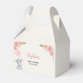 A Little Peanut is on the Way, Baby Shower Girl Geschenkschachtel (Vorderseite)