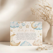 A little piece of heaven baby shower book request begleitkarte