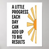 A Little Progress Each Day Poster (Vorne)