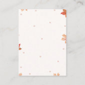 a Little Pumpkin Arrival Baby Shower Begleitkarte (Rückseite)