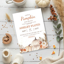 A Little Pumpkin — Boho Halloween Baby Shower Einladung