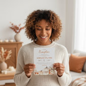 A Little Pumpkin — Boho Halloween Baby Shower Einladung