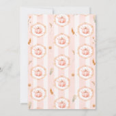 A Little Pumpkin Fall Autumn Floral Baby Shower Einladung (Rückseite)