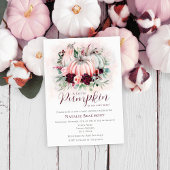 A Little Pumpkin Girl Baby Shower Einladung