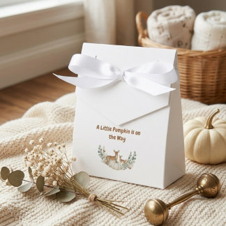 A Little Pumpkin is on the Way" Baby Bib Geschenkschachtel