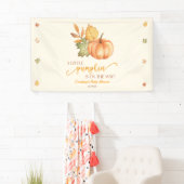 A Little Pumpkin Is On The Way! Baby Shower Banner (Insitu)