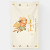 A Little Pumpkin Is On The Way! Baby Shower Banner (Vertikal)
