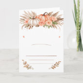 A Little Pumpkin Is on the Way Baby Shower Card  Karte (Vorderseite)