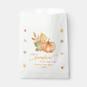 A Little Pumpkin Is On The Way! Baby Shower Geschenktütchen (Vorderseite)
