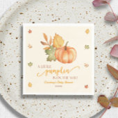A Little Pumpkin Is On The Way! Baby Shower Serviette