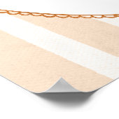 A Little Pumpkin Is On The Way Baby Shower Welcome Poster (Ecke)