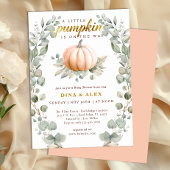 A Little Pumpkin Is on the Way Fall Baby Shower Einladung