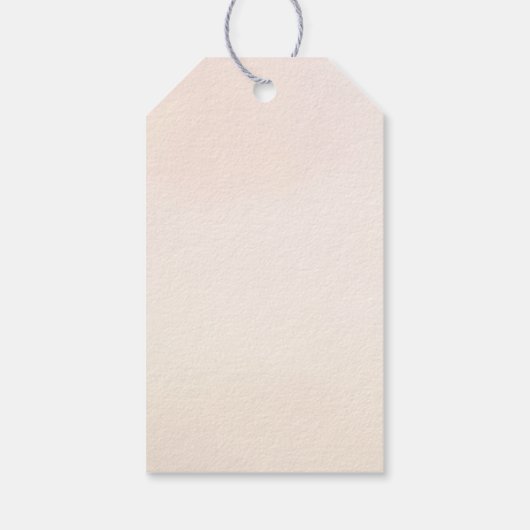 "A Little Pumpkin Is on the Way" Fall Baby Shower  Geschenkanhänger (Rückseite)