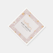 A Little Pumpkin Is On The Way Fall Baby shower Serviette (Ecke)