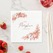 A Little Pumpkin Is On the Way Paper Napkin Serviette (Beispiel)