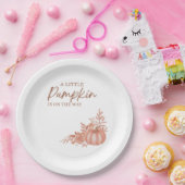 A Little Pumpkin Is On the Way Paper Plate Pappteller (Party)