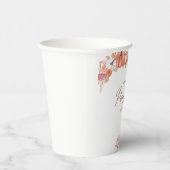 A Little Pumpkin Is On the Way Table Top Plaque Pappbecher (Rechts)