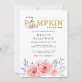 A Little Pumpkin on the Way Baby Shower Einladung (Vorderseite)