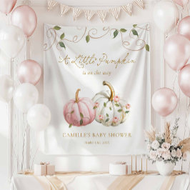 A Little Pumpkin Party Banner Wandteppich