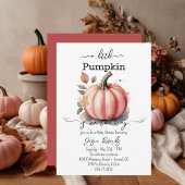 A Little Pumpkin Pink Baby Shower Invitation Einladung