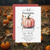 A Little Pumpkin Pink Baby Shower Invitation Einladung