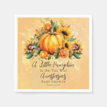 A Little Pumpkin | Sunflowers Fall Baby Shower