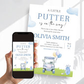 A Little Putter Golf Baby Shower Einladung