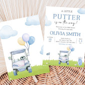 A Little Putter Golf Baby Shower Einladung
