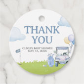 A Little Putter Golf Baby Shower Geschenkanhänger (Vorderseite)