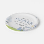 A Little Putter Golf Baby Shower Pappteller (Schrägansicht)