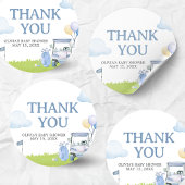 A Little Putter Golf Baby Shower Runder Aufkleber