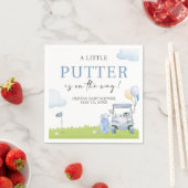 A Little Putter Golf Baby Shower Serviette (Beispiel)