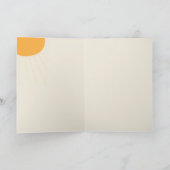 A Little ray of Sunshine Baby Shower Dankeskarte (Innenseite)