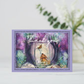 A Little Seed of Love Storybook Baby shower Dankeskarte (Stehend Vorderseite)