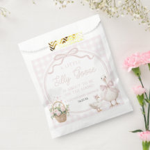 A Little Silly Goose Pink Floral Bow Baby Shower