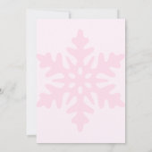 A Little Snowflake is on the Way Invitation, Baby  Einladung (Rückseite)