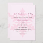 A Little Snowflake is on the Way Invitation, Baby  Einladung (Vorne/Hinten)