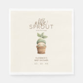 A Little Sprout Baby Shower Serviette (Vorderseite)