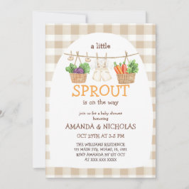 A Little Sprout Is On The Way  Baby Shower Einladung