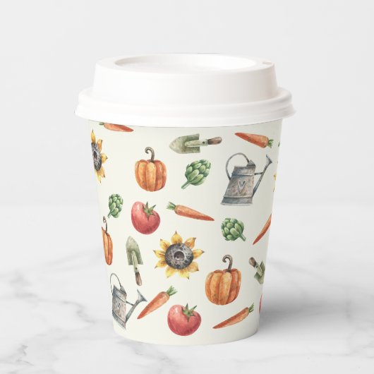 A Little Sprout Is On the Way Baby Shower Pappbecher (Vorderseite)