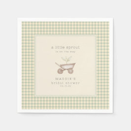 A Little Sprout is on the Way Baby Shower  Serviette