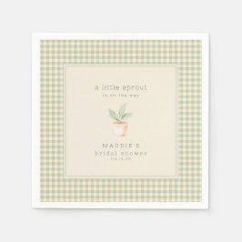 A Little Sprout is on the Way Baby Shower  Serviette