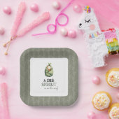 A Little Sprout on the Way Baby Shower Invitation  Pappteller (Party)