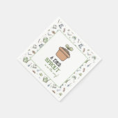 A Little Sprout on the Way Baby Shower Napkins Serviette (Ecke)