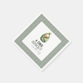 A Little Sprout on the Way Baby Shower Napkins Serviette (Ecke)