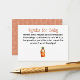 A Little Sprout on the Way Books for Baby Card Begleitkarte